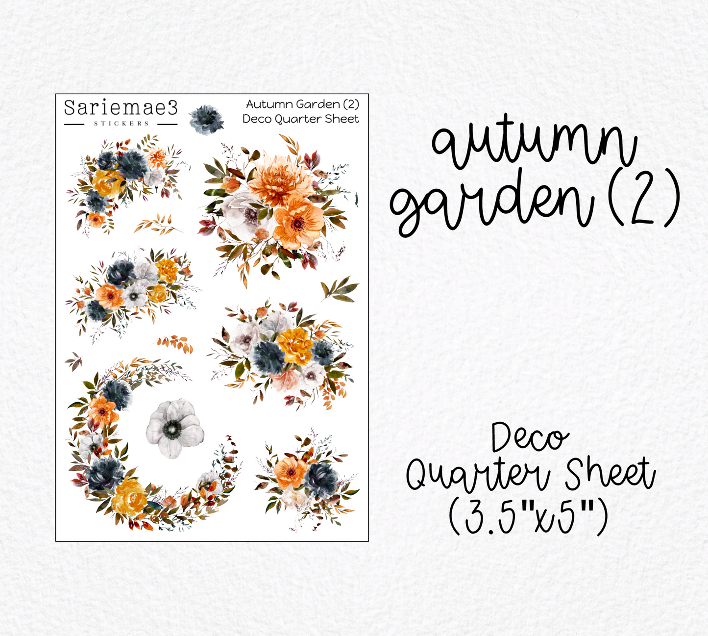 Autumn Garden (2) Deco Quarter Sheet