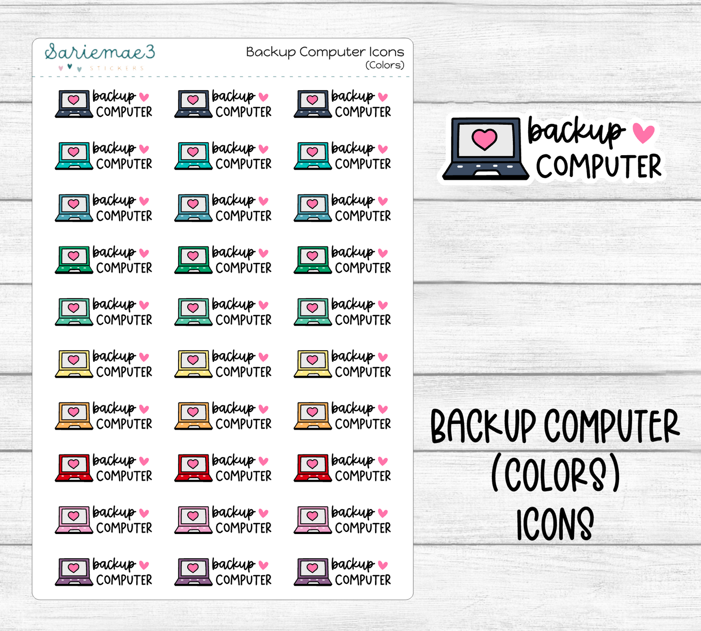 Backup Computer Icons (Reformat)