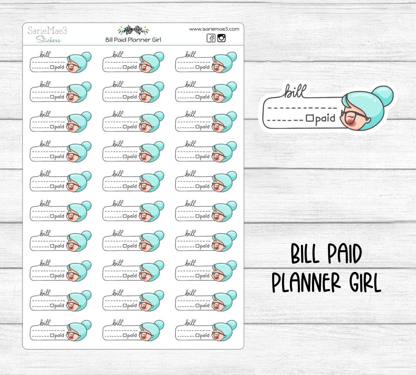 Bill Paid (Planner Girl)