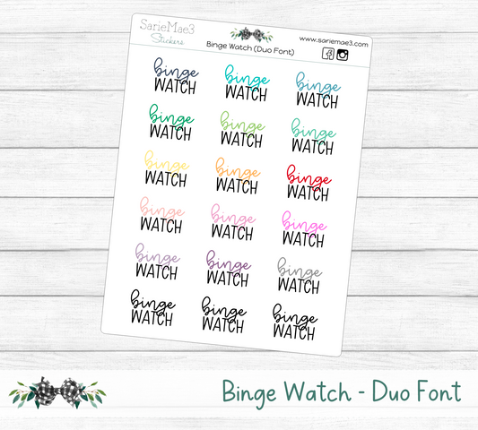 Binge Watch (Duo Font)