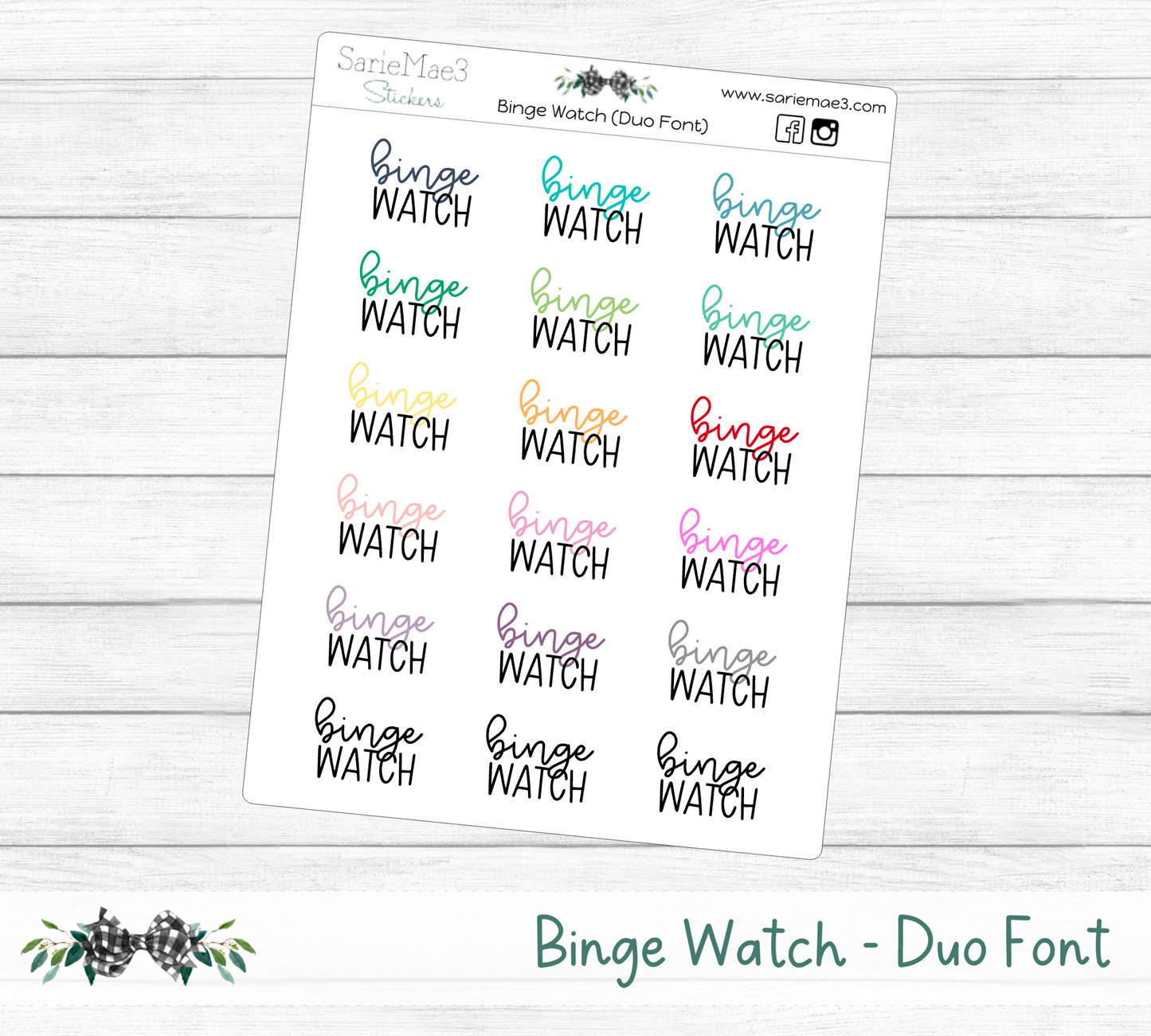 Binge Watch (Duo Font)