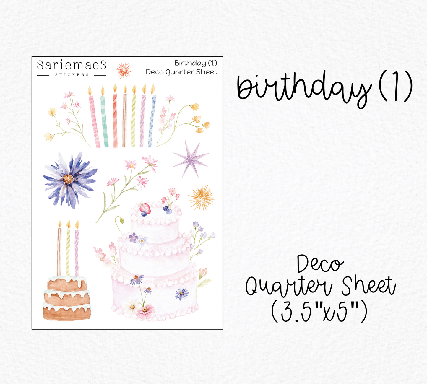 Birthday (1) Deco Quarter Sheet