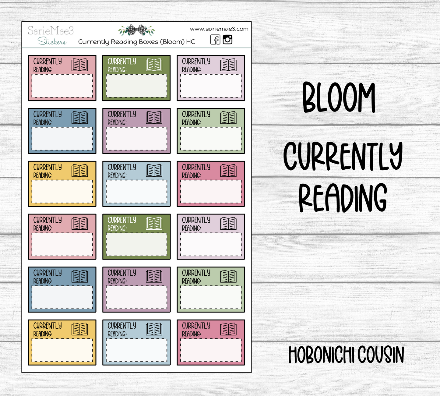 Currently Reading Boxes (Bloom) Hobo Cousin