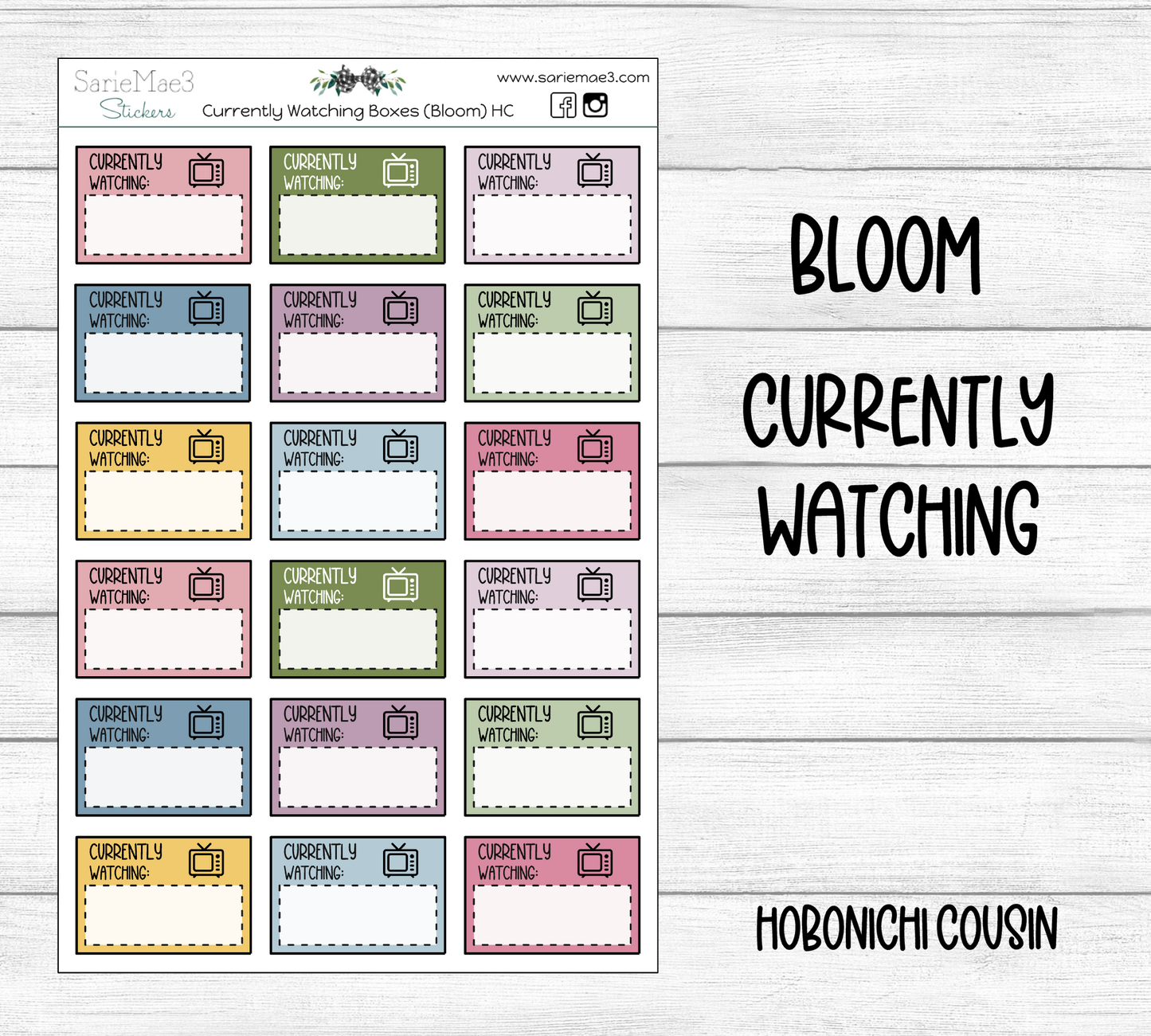 Currently Watching Boxes (Bloom) Hobo Cousin