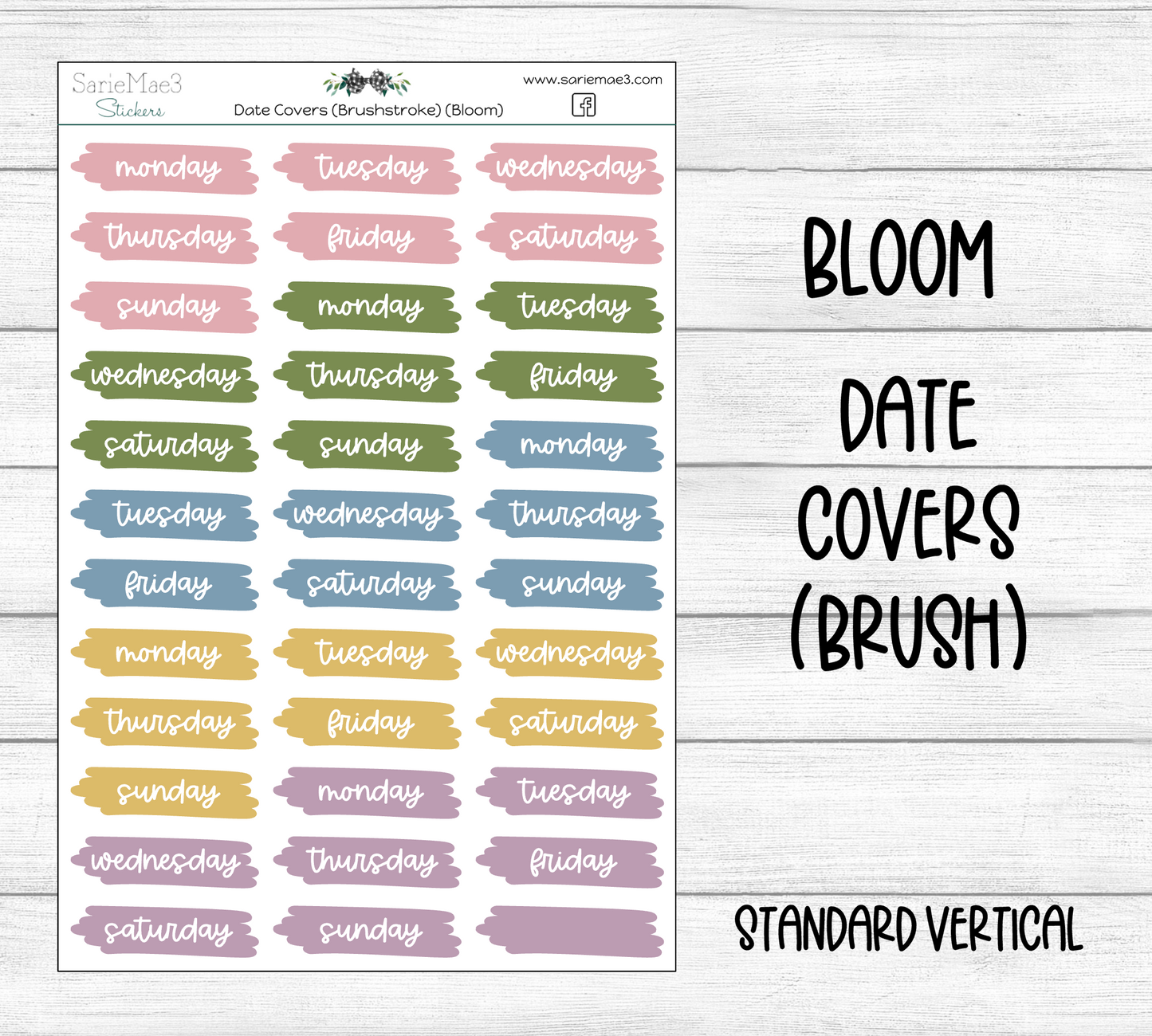 Date Covers (Brushstroke) (Bloom)