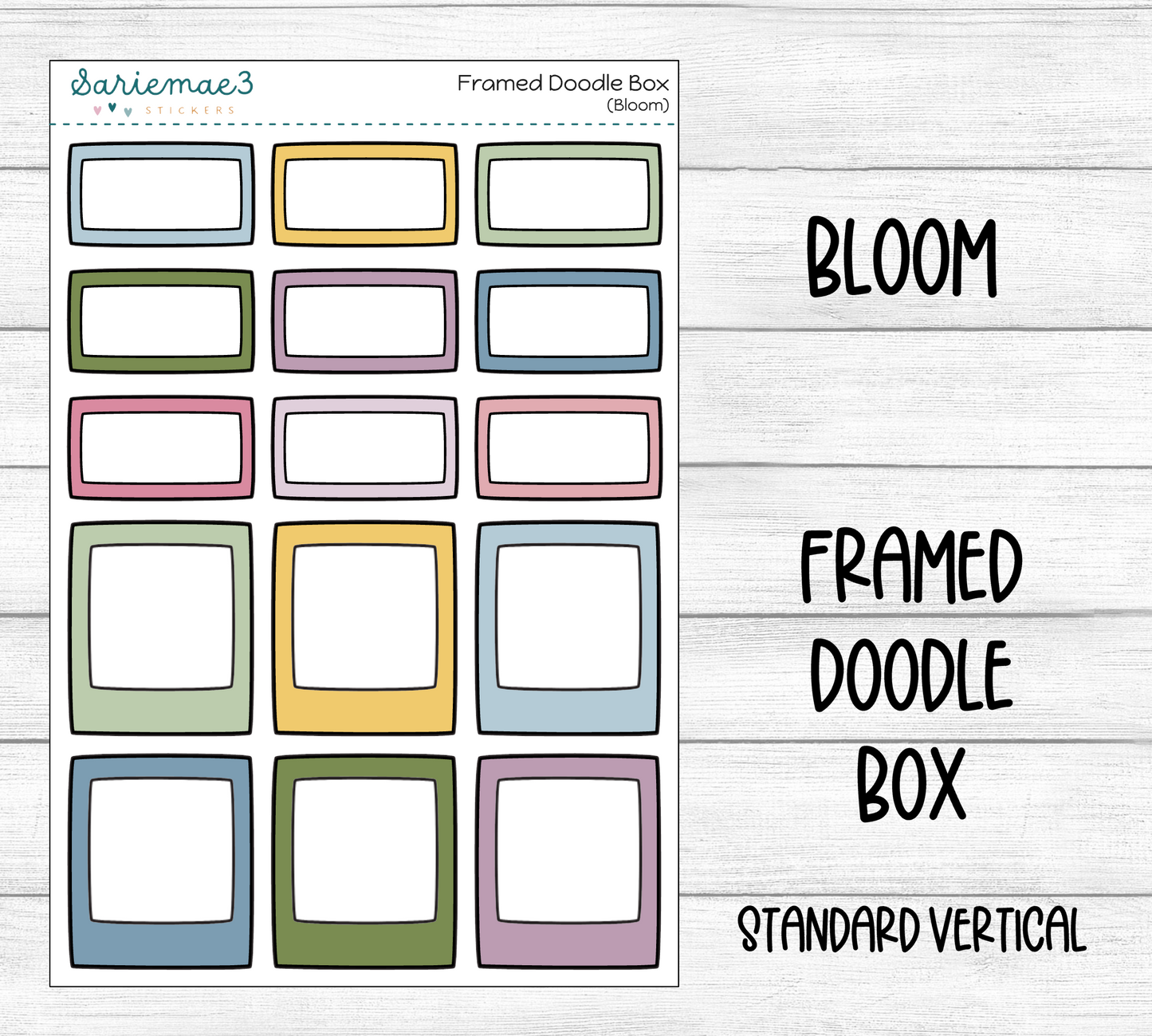 Framed Doodle Box (Bloom)
