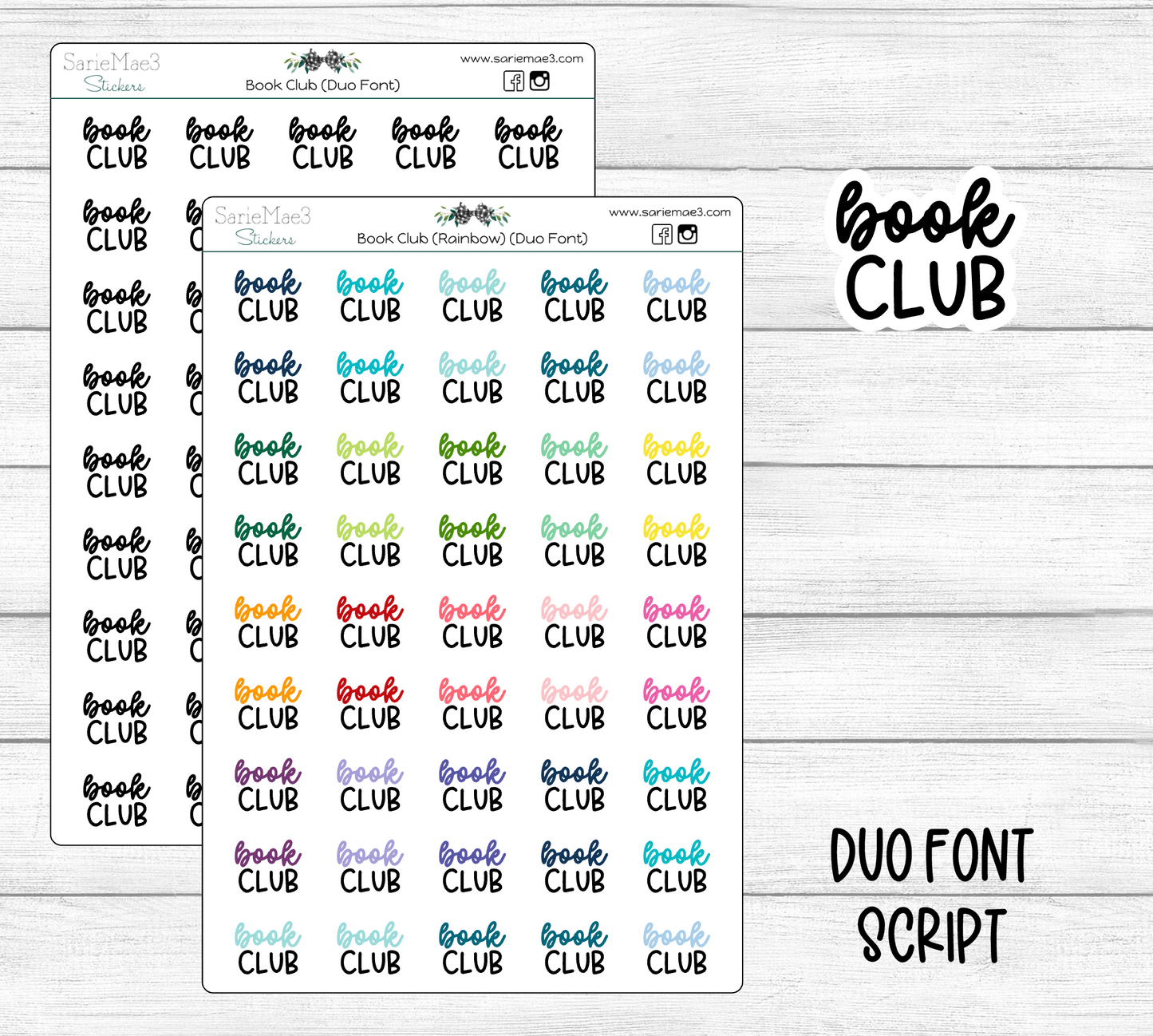 Book Club (Duo Font)