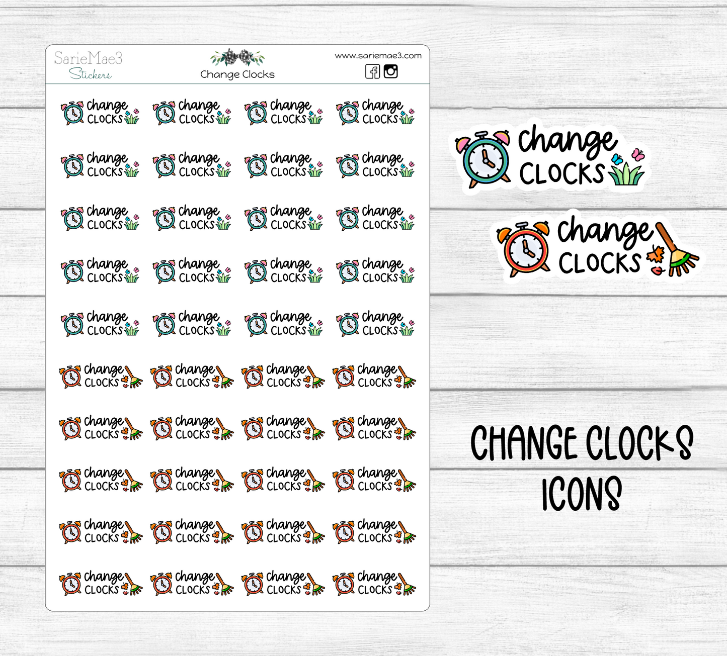 Change Clocks Icons