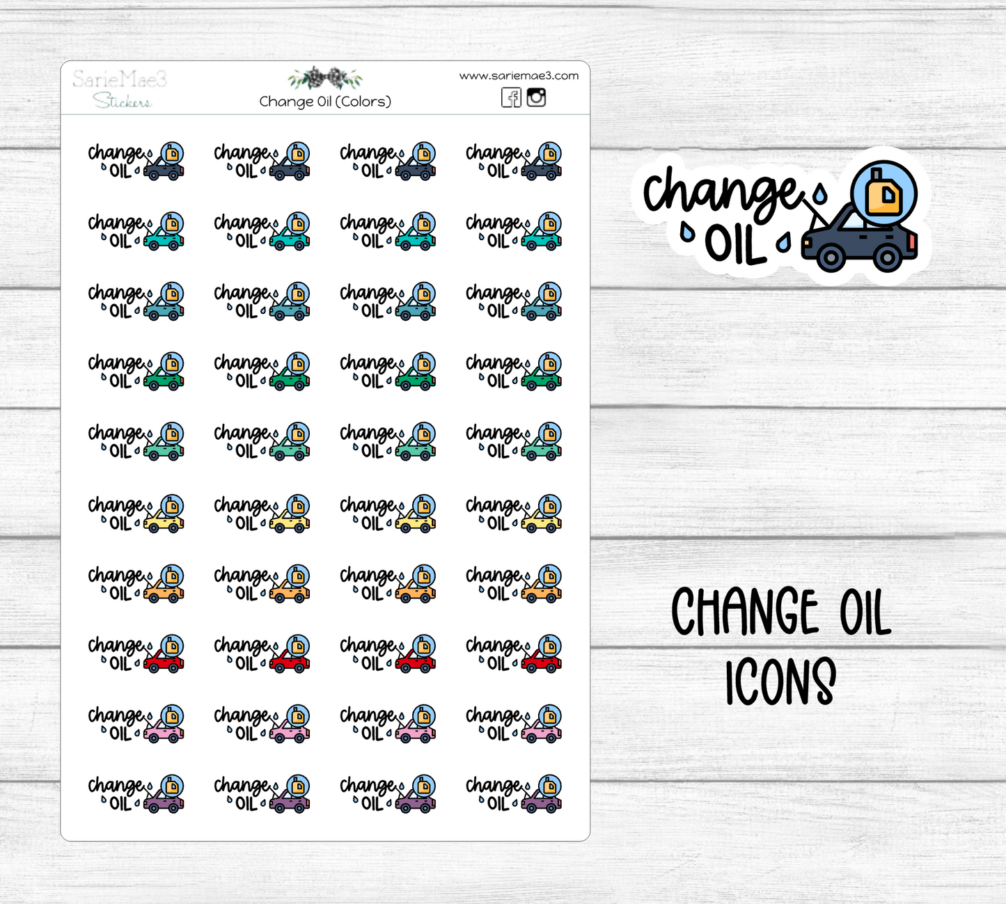 Change Oil Icons