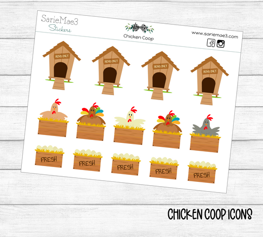 Chicken Coop Icons