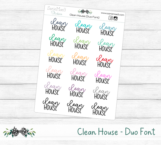 Clean House (Duo Font)