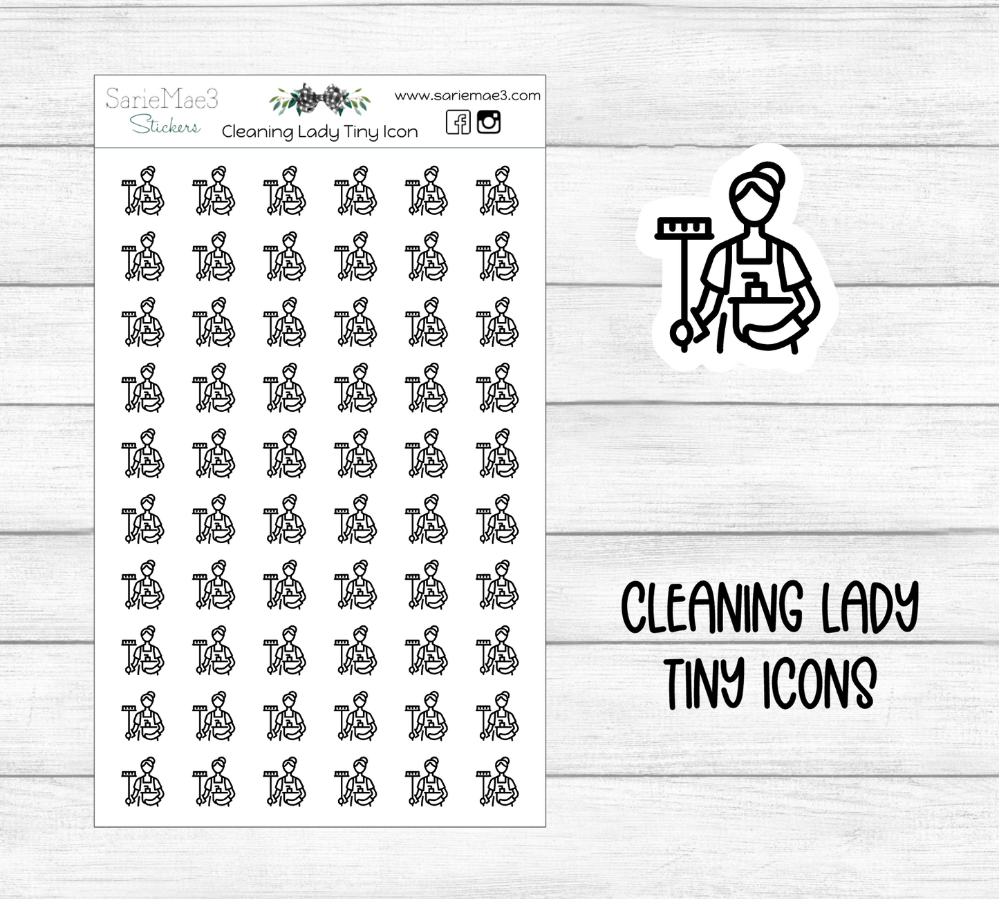 Cleaning Lady Tiny Icons