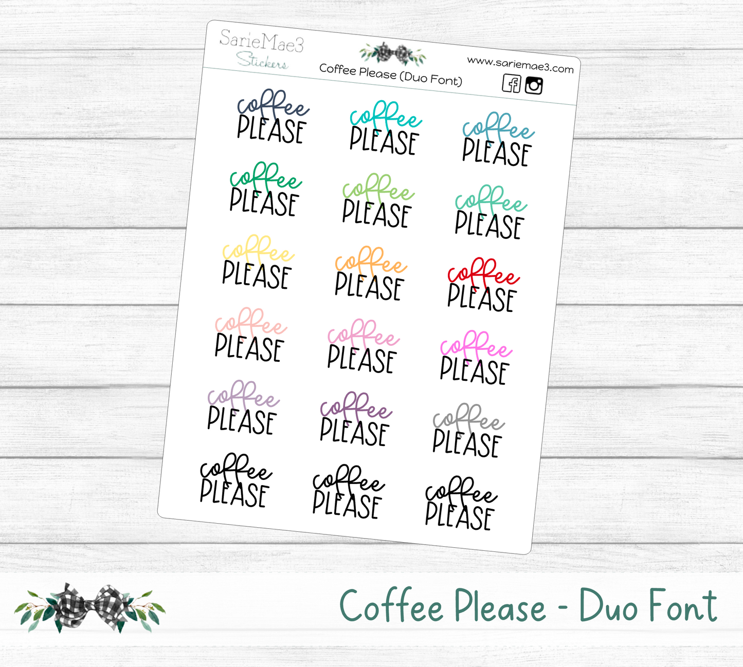 Coffee Please (Duo Font)