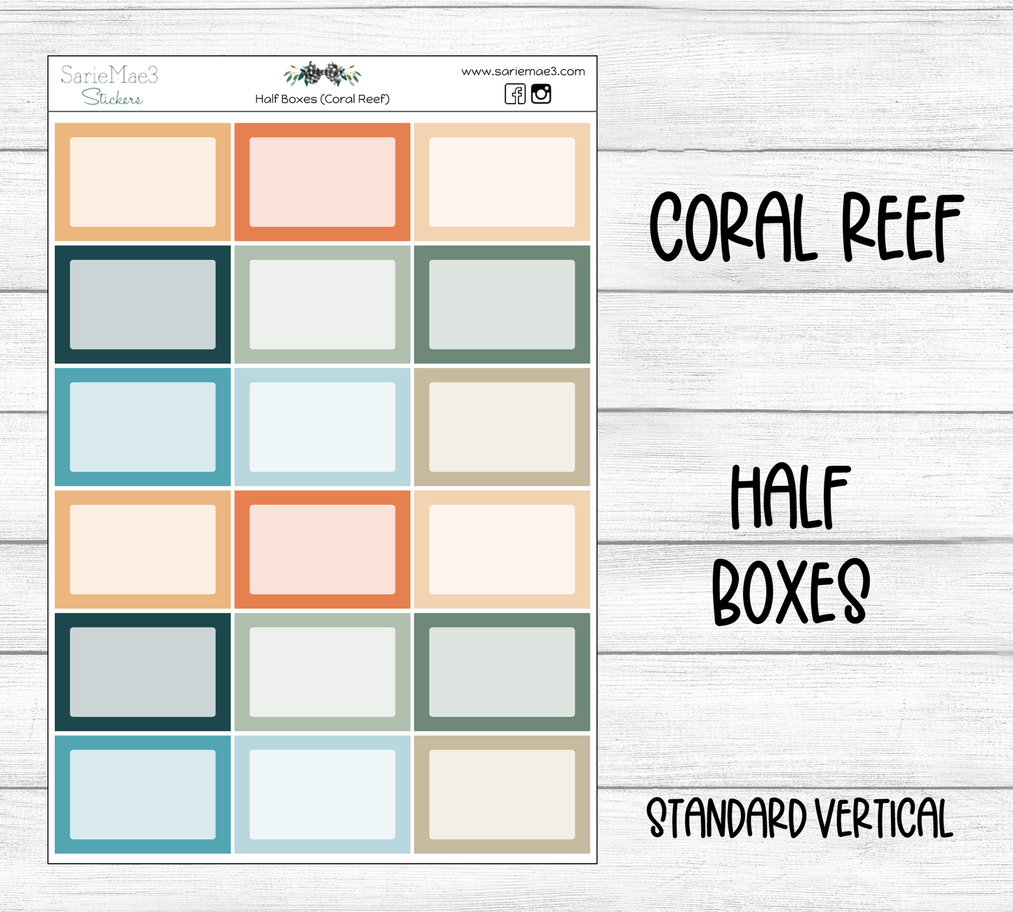 Half Boxes (Coral Reef)