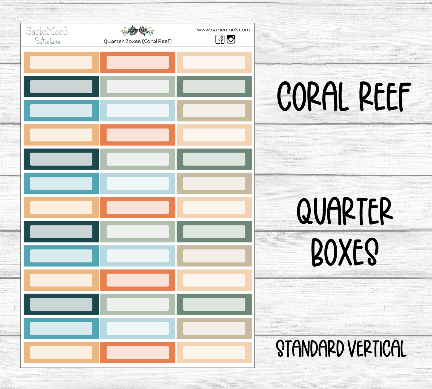 Quarter Boxes (Coral Reef)