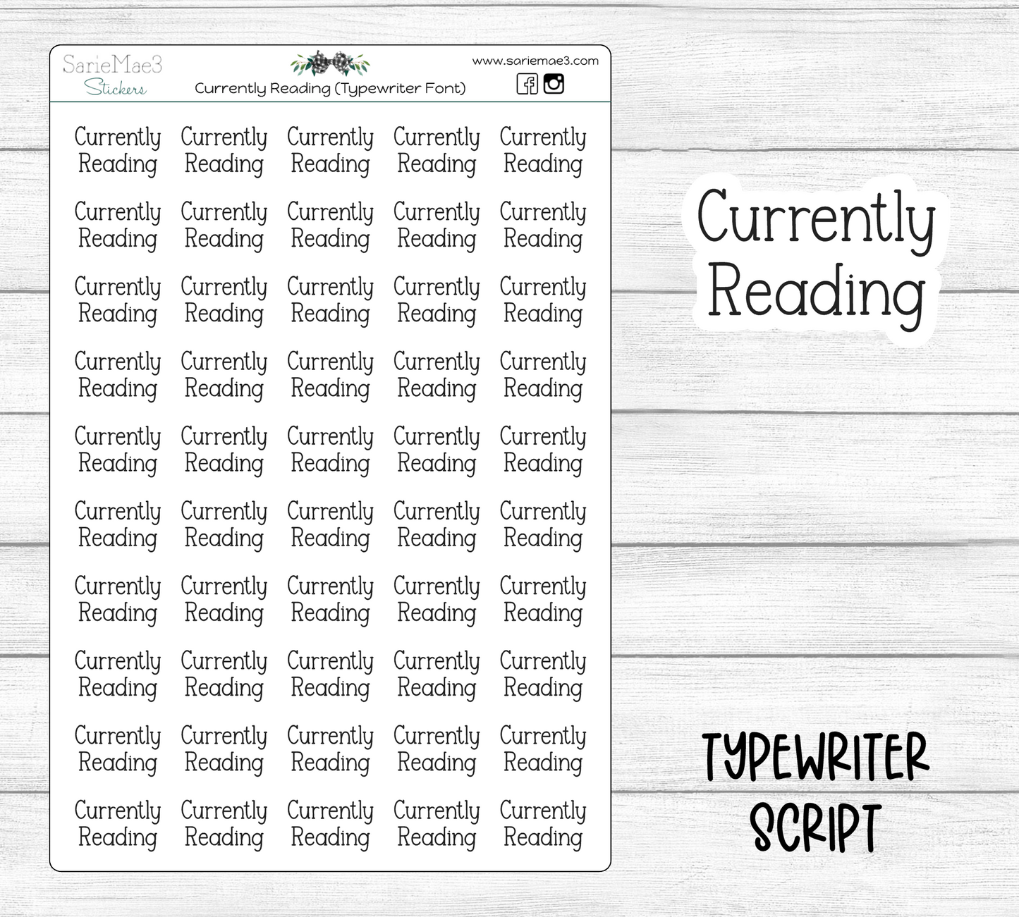 Currently Reading (Typewriter)