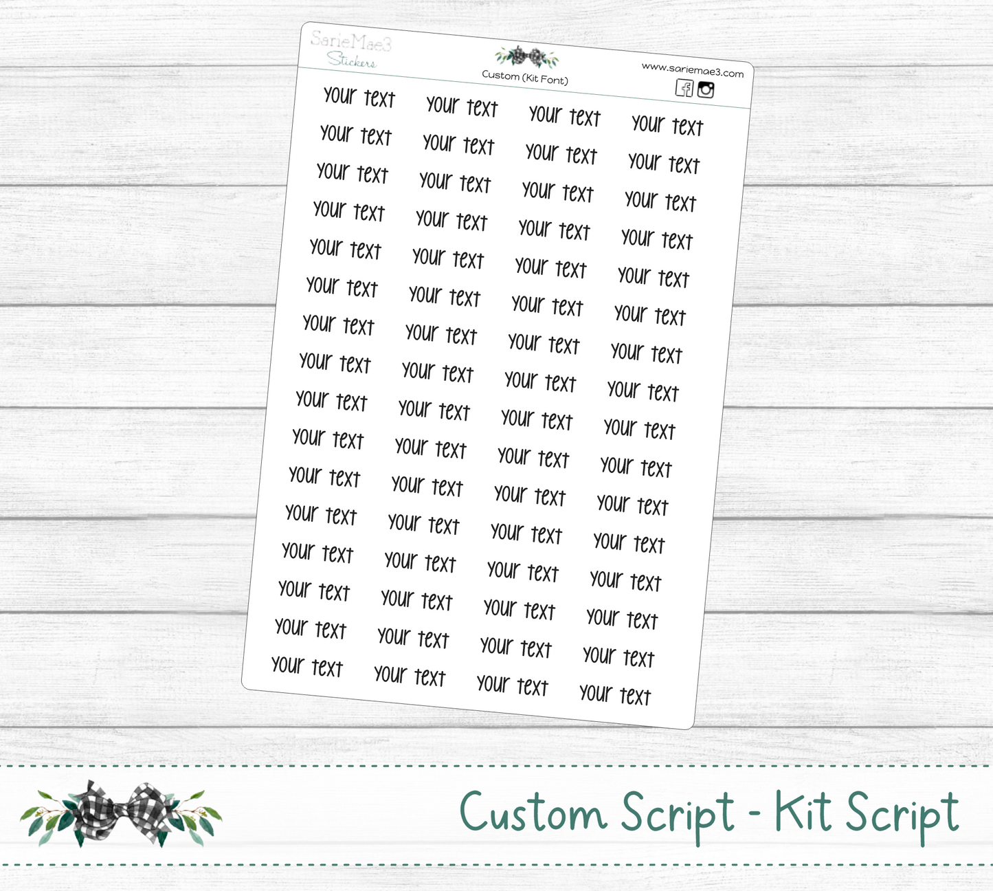 Custom Script (Kit Font)