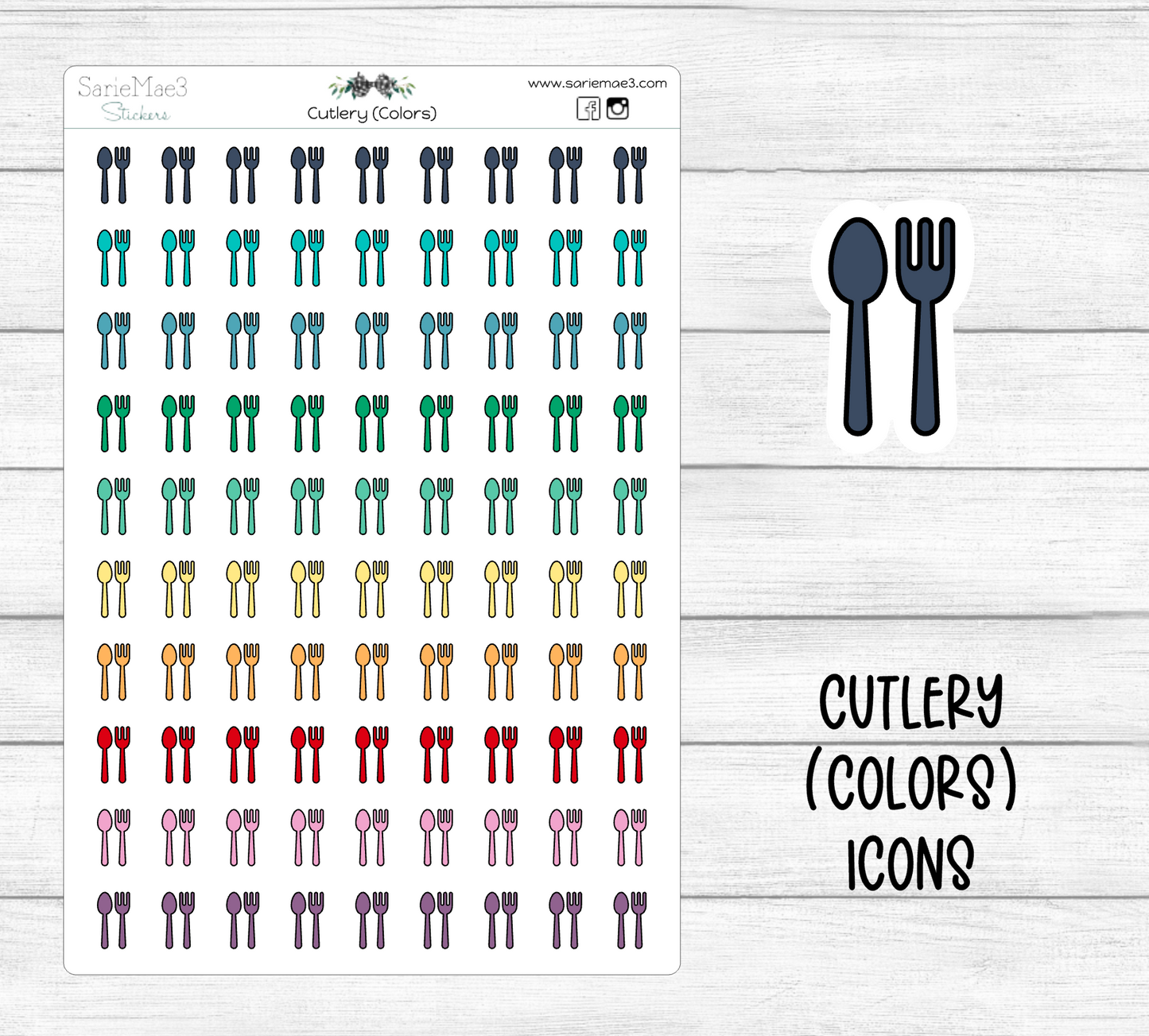 Cutlery (Colors) Icons