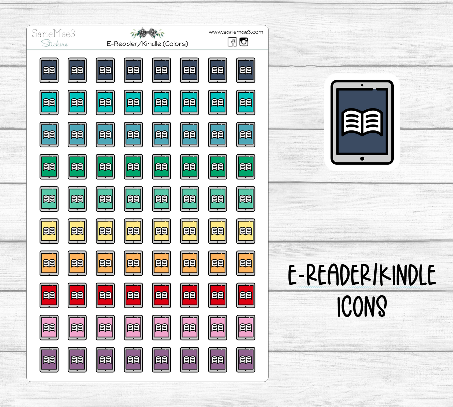 E-Reader (Kindle) Icons