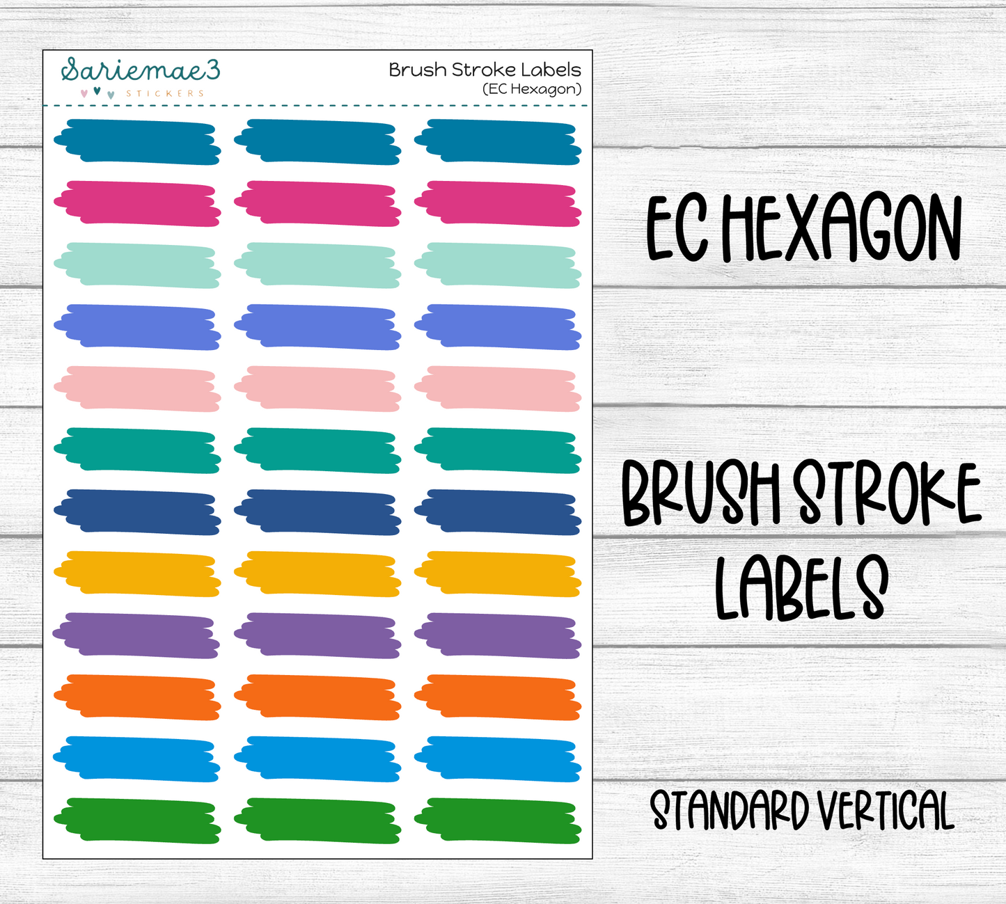 Brushstroke Labels (EC Hexagon)