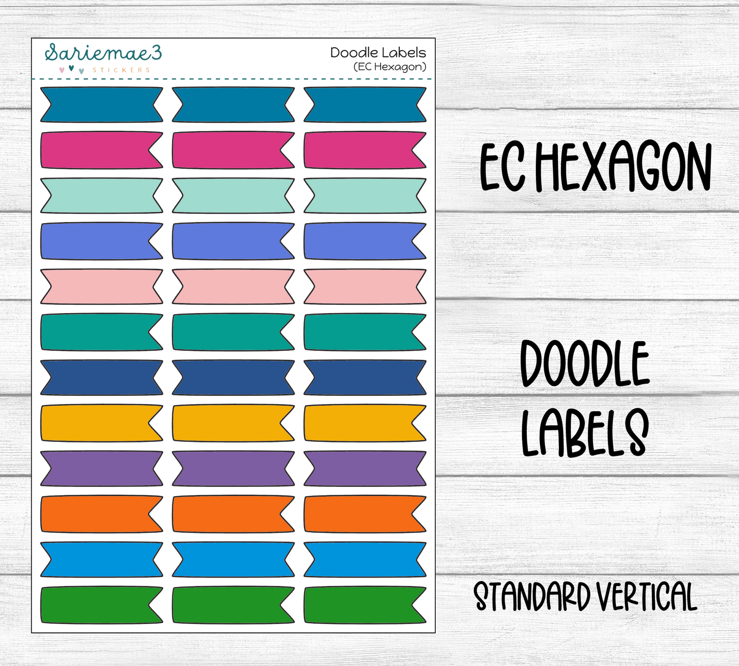 Doodle Labels (EC Hexagon)