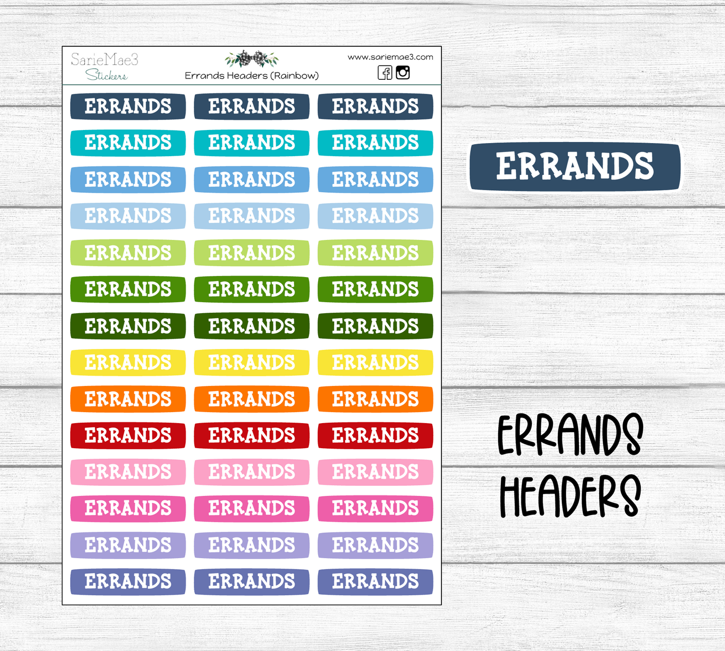 Errands Rainbow Header