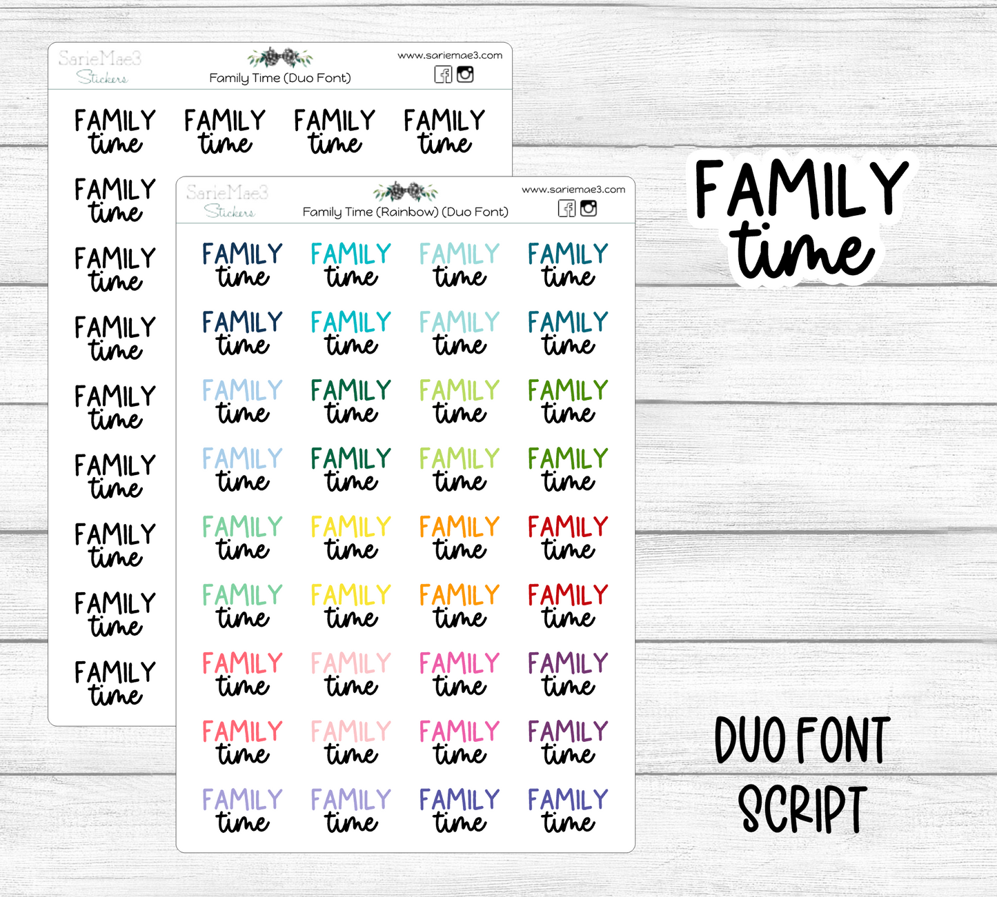 Family Time (Duo Font)