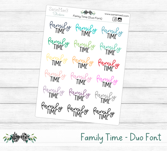 Family Time (Duo Font)