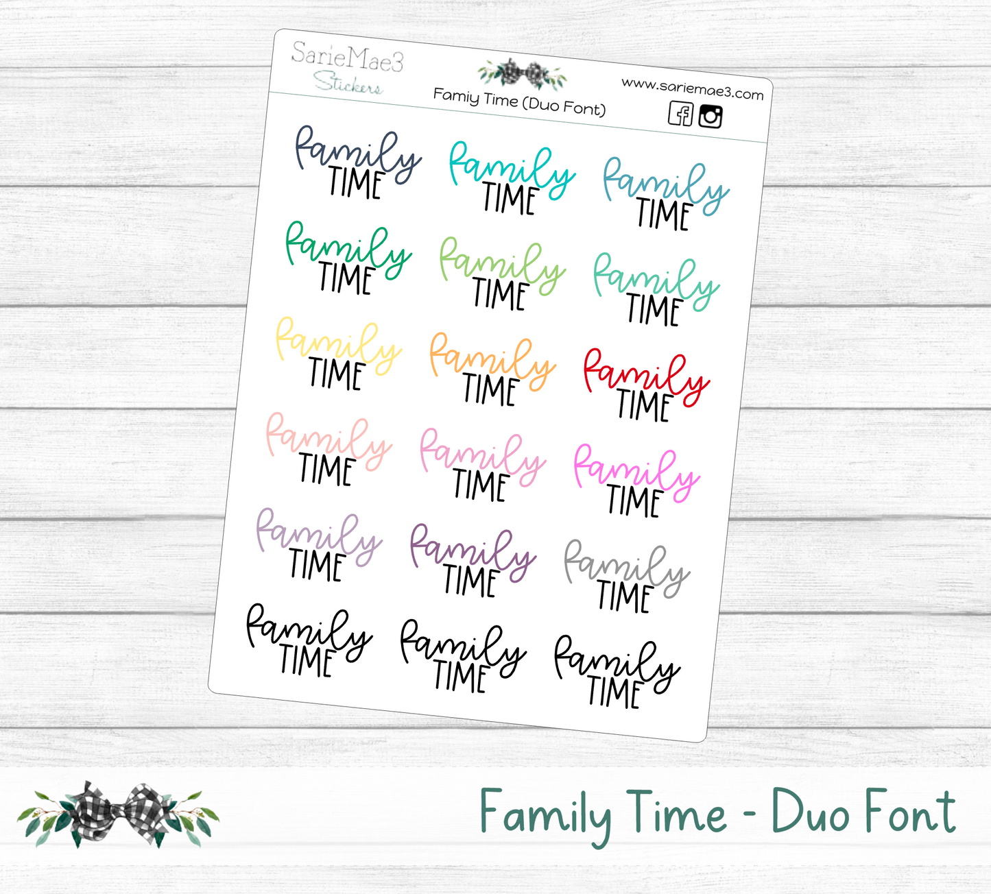 Family Time (Duo Font)