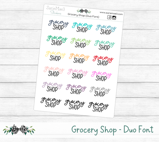 Grocery Shop (Duo Font)