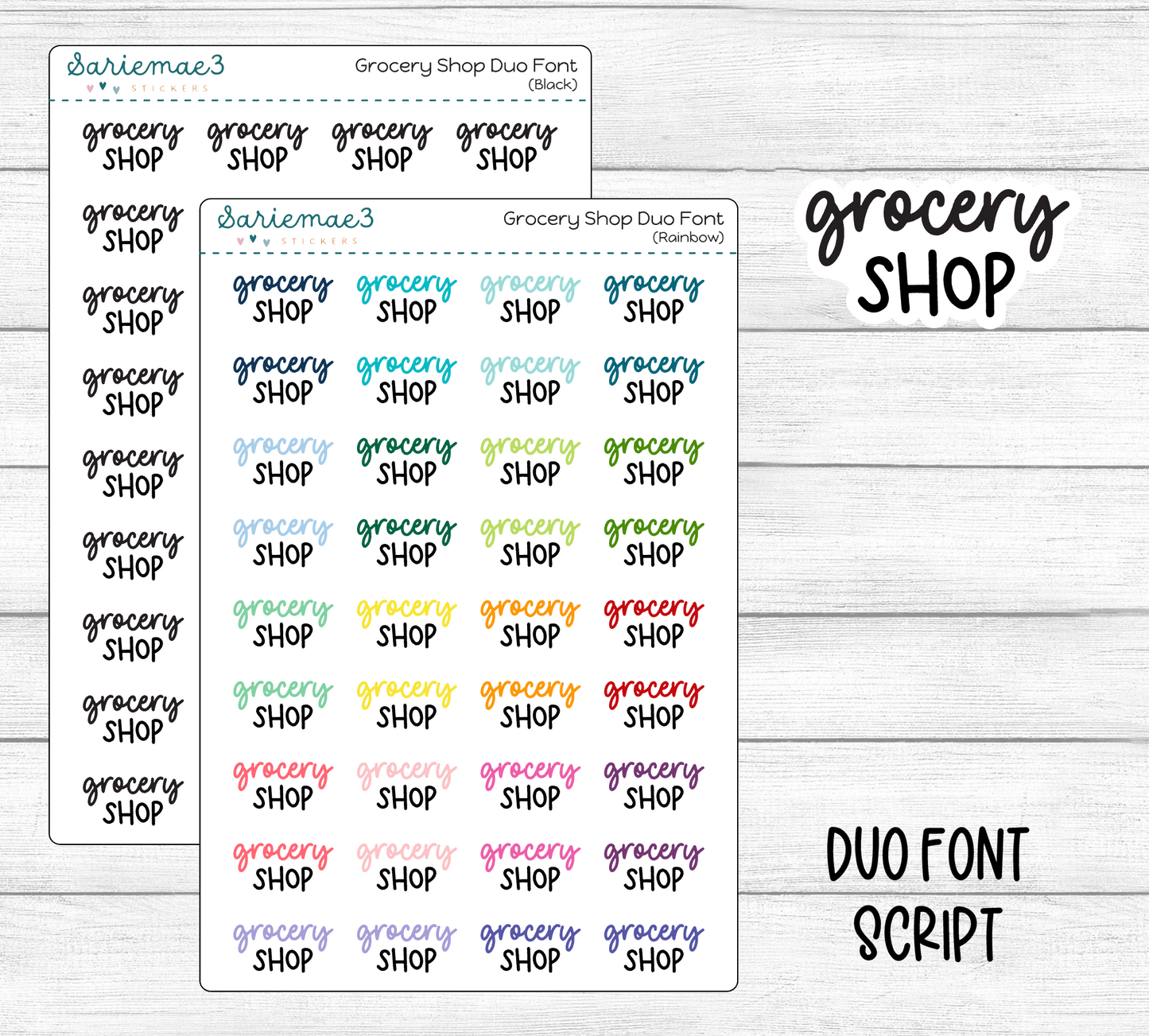 Grocery Shop (Duo Font)