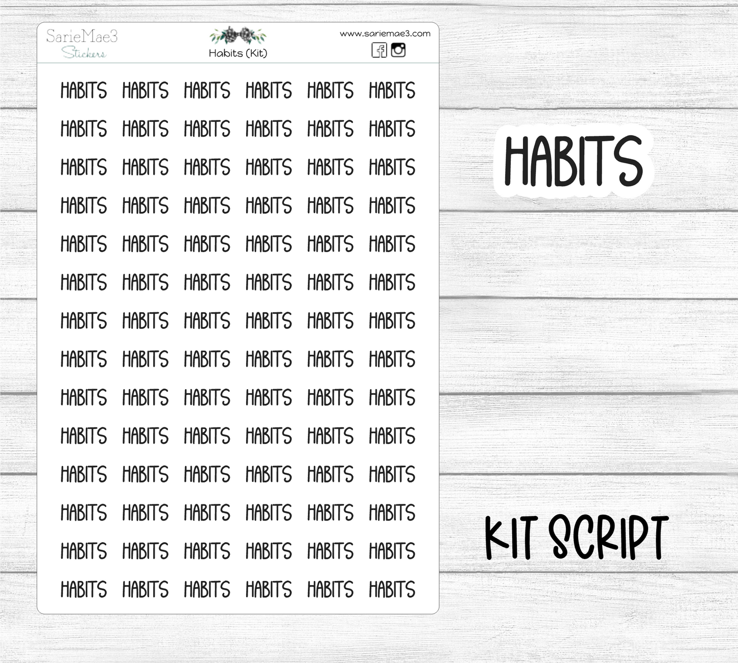 Habits (Kit Font)