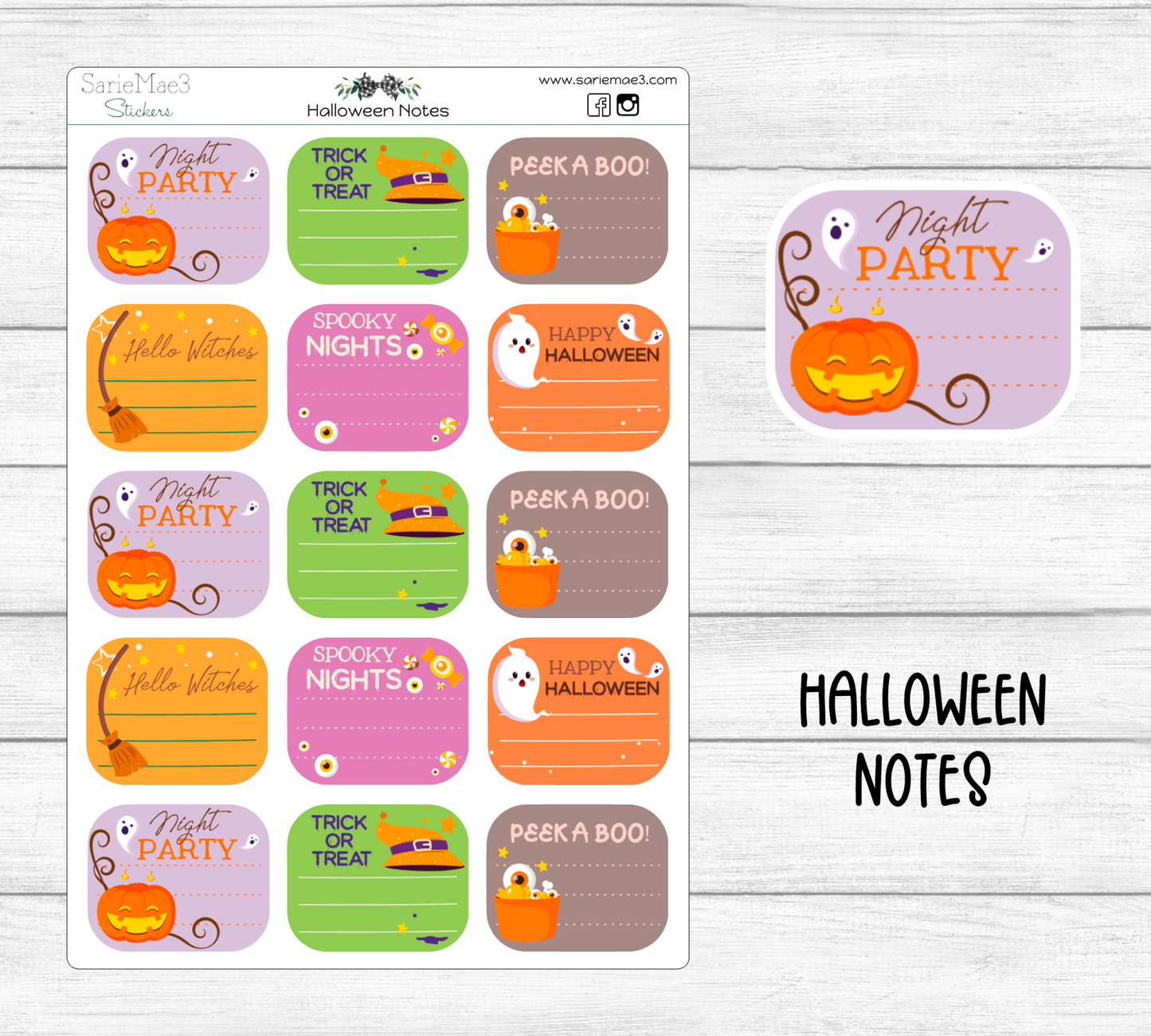 Halloween Notes