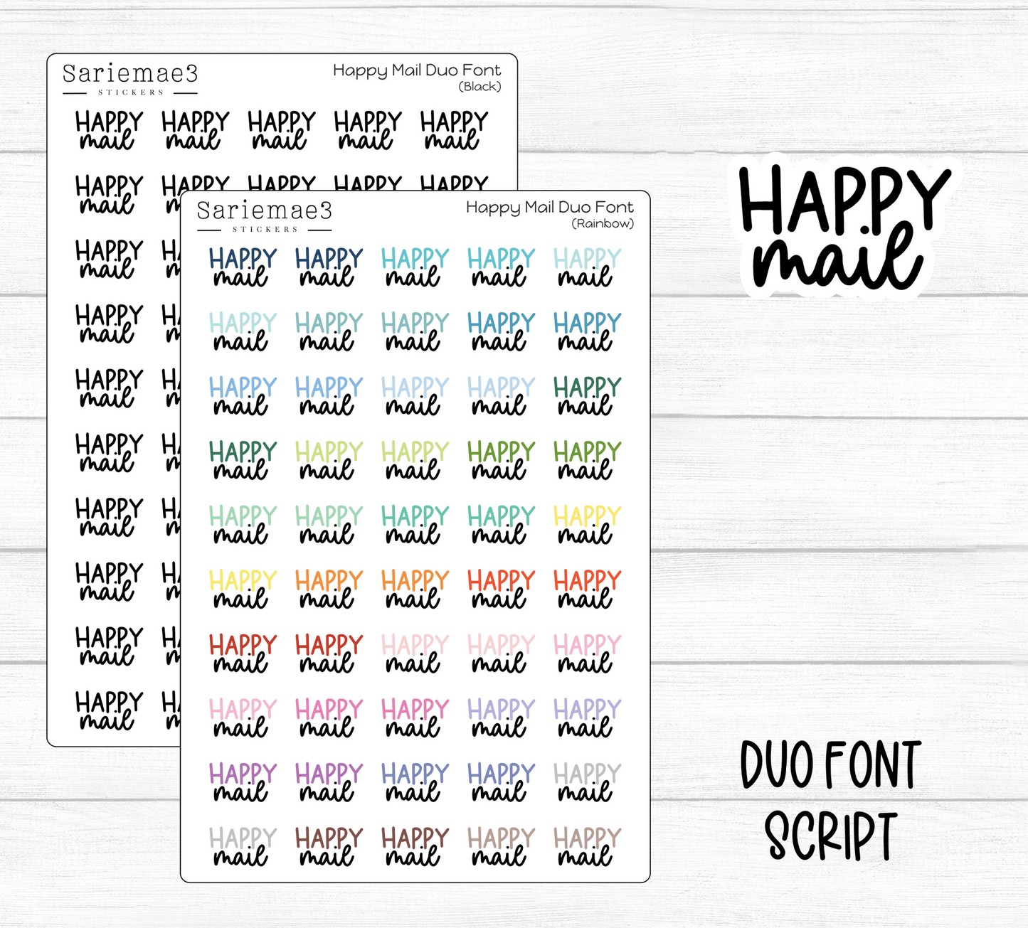 Happy Mail (Duo Font)