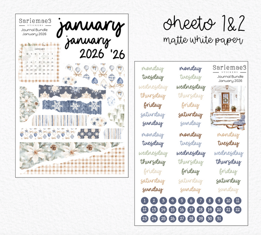 January Journal Bundle (20% off) LIMITED TIME!