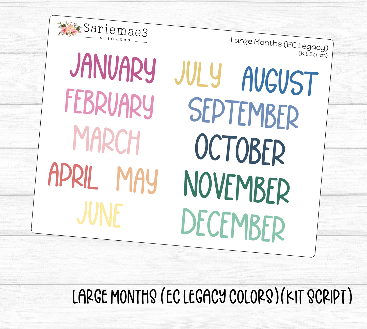 Large Months (EC Legacy)(Kit)