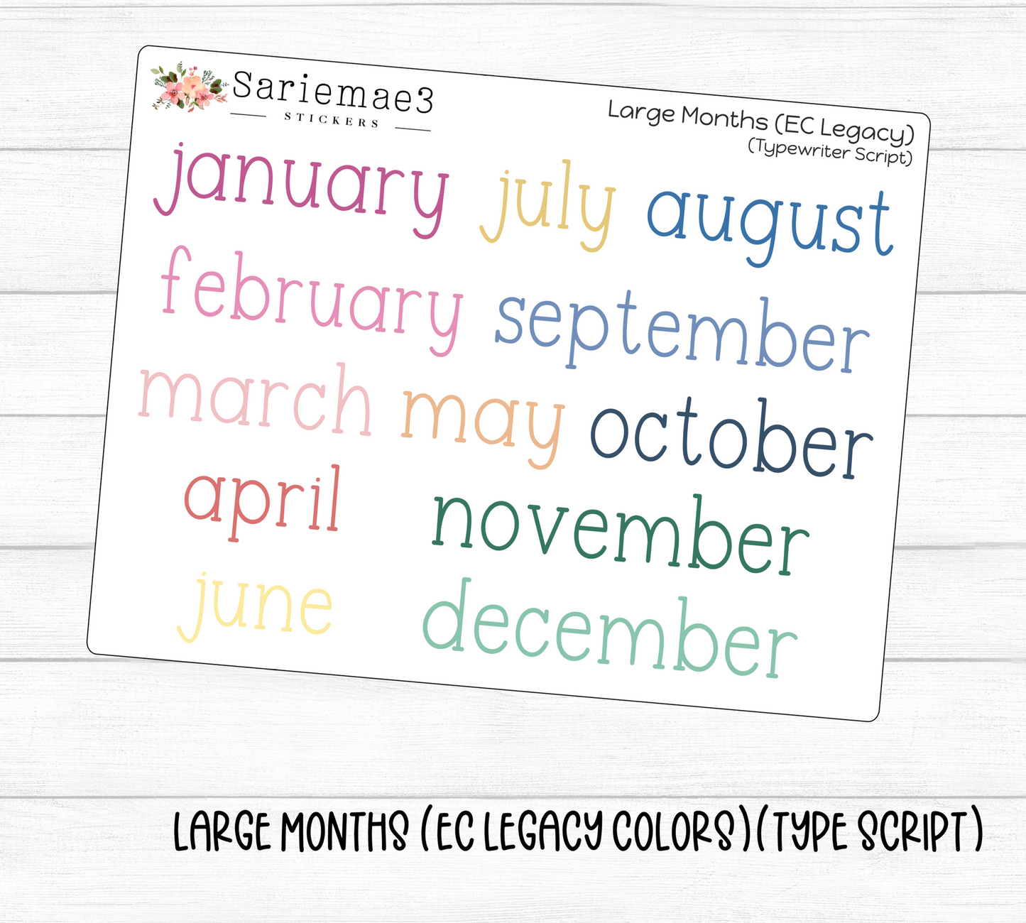 Large Months (EC Legacy)(Type)