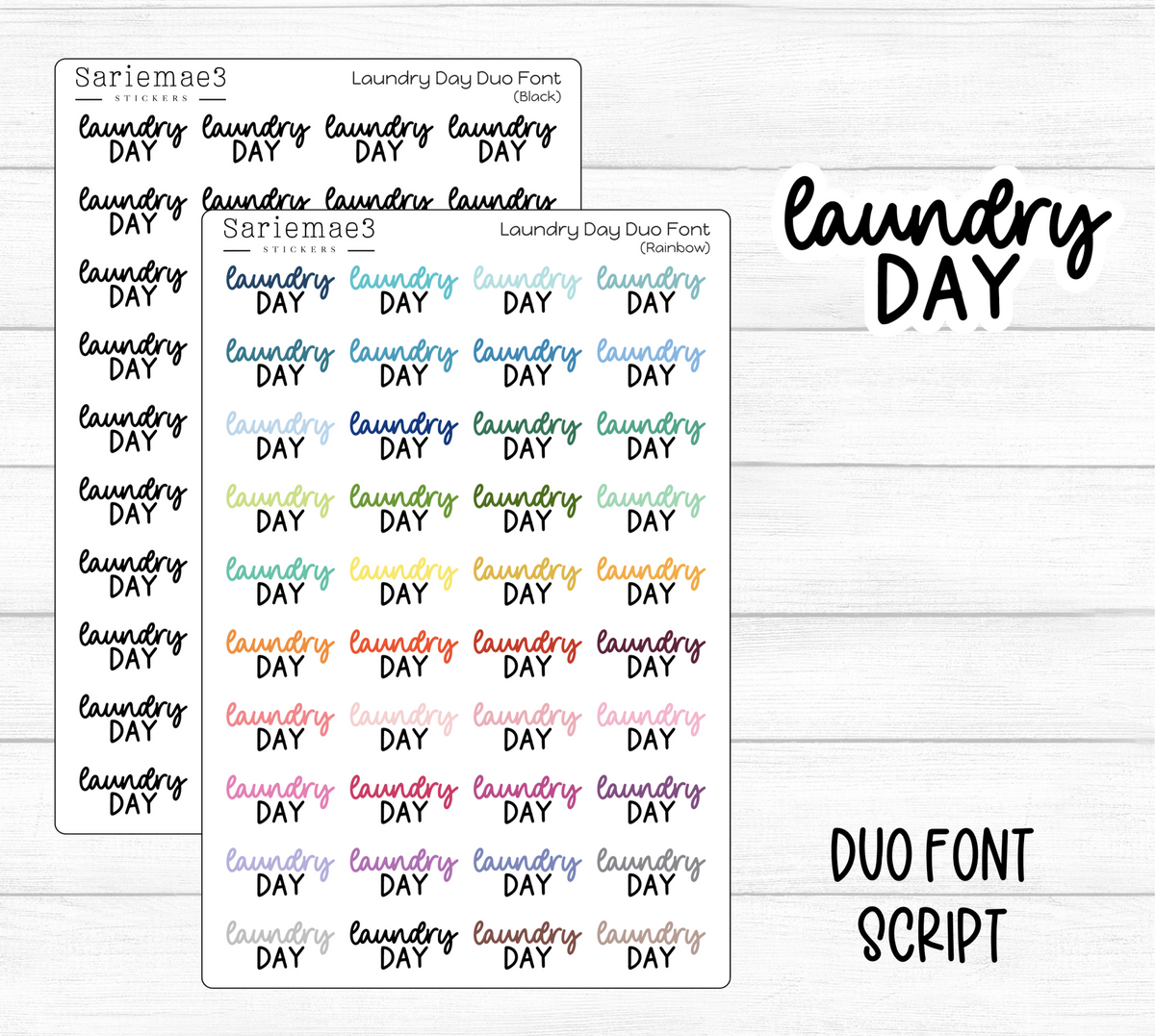 Laundry Day (Duo Font)