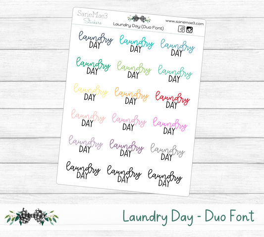 Laundry Day (Duo Font)