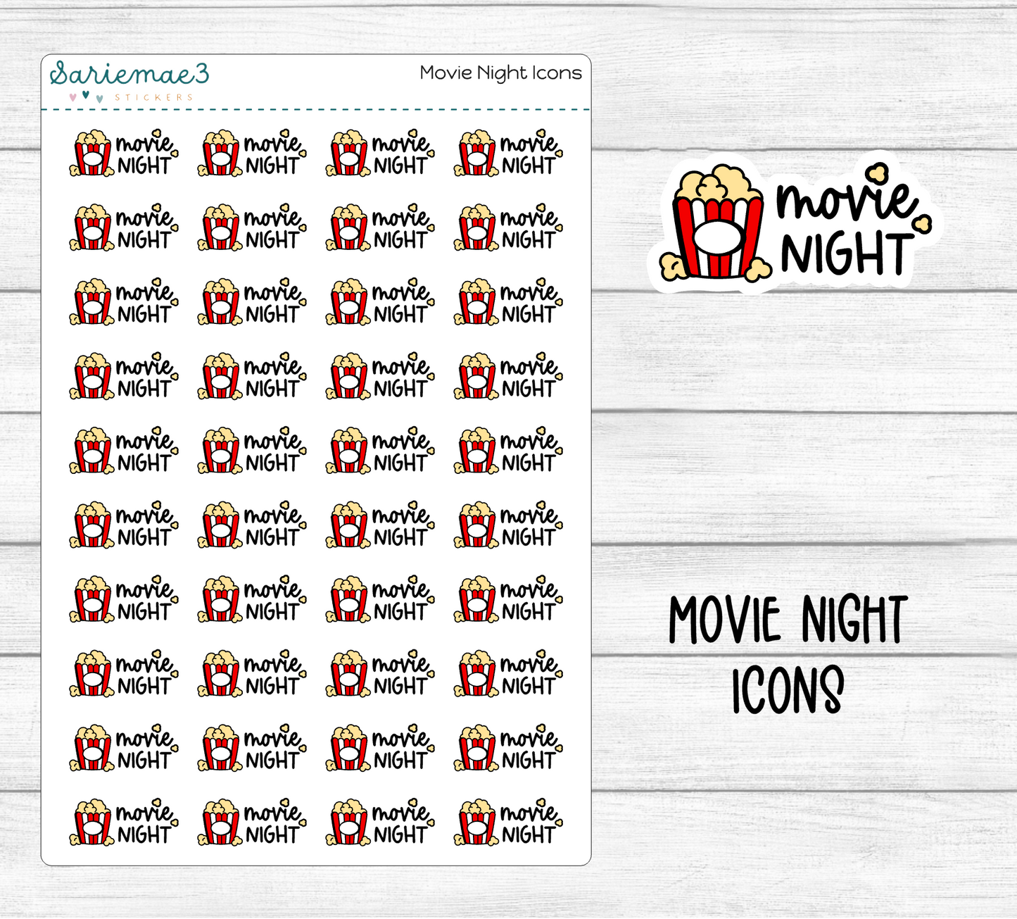 Movie Night Icons
