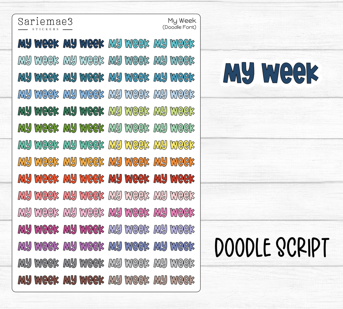 My Week (Doodle)