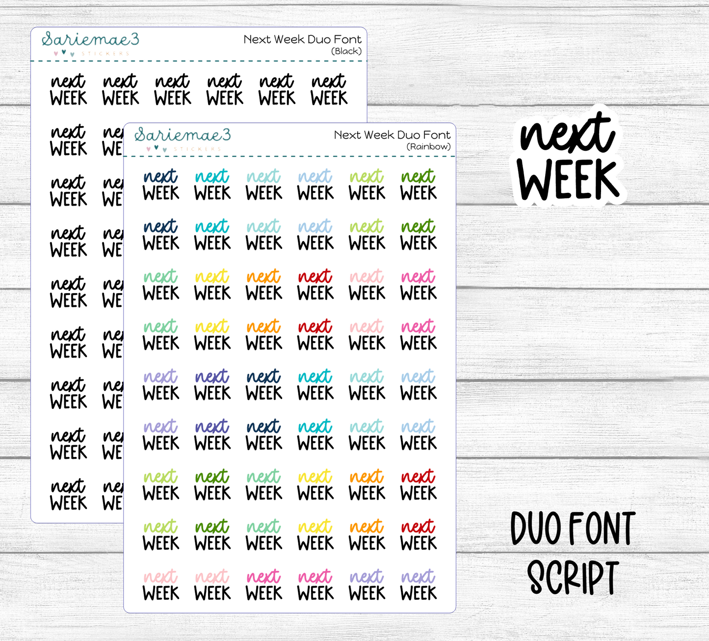 Next Week (Duo Font)