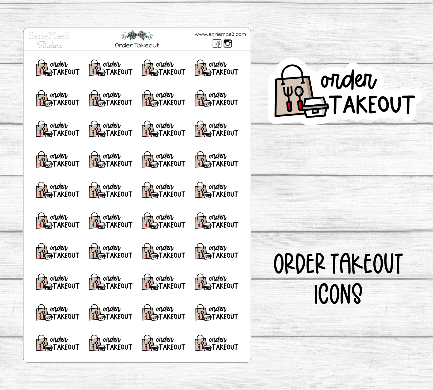 Order Takeout Icons