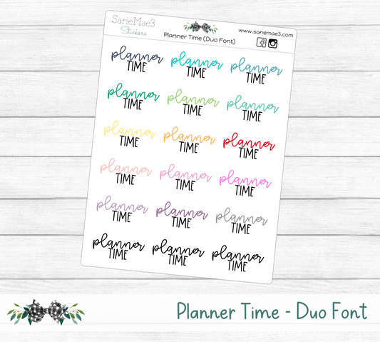 Planner Time (Duo Font)