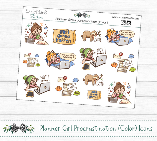 Procrastination (Color) (Planner Girl)