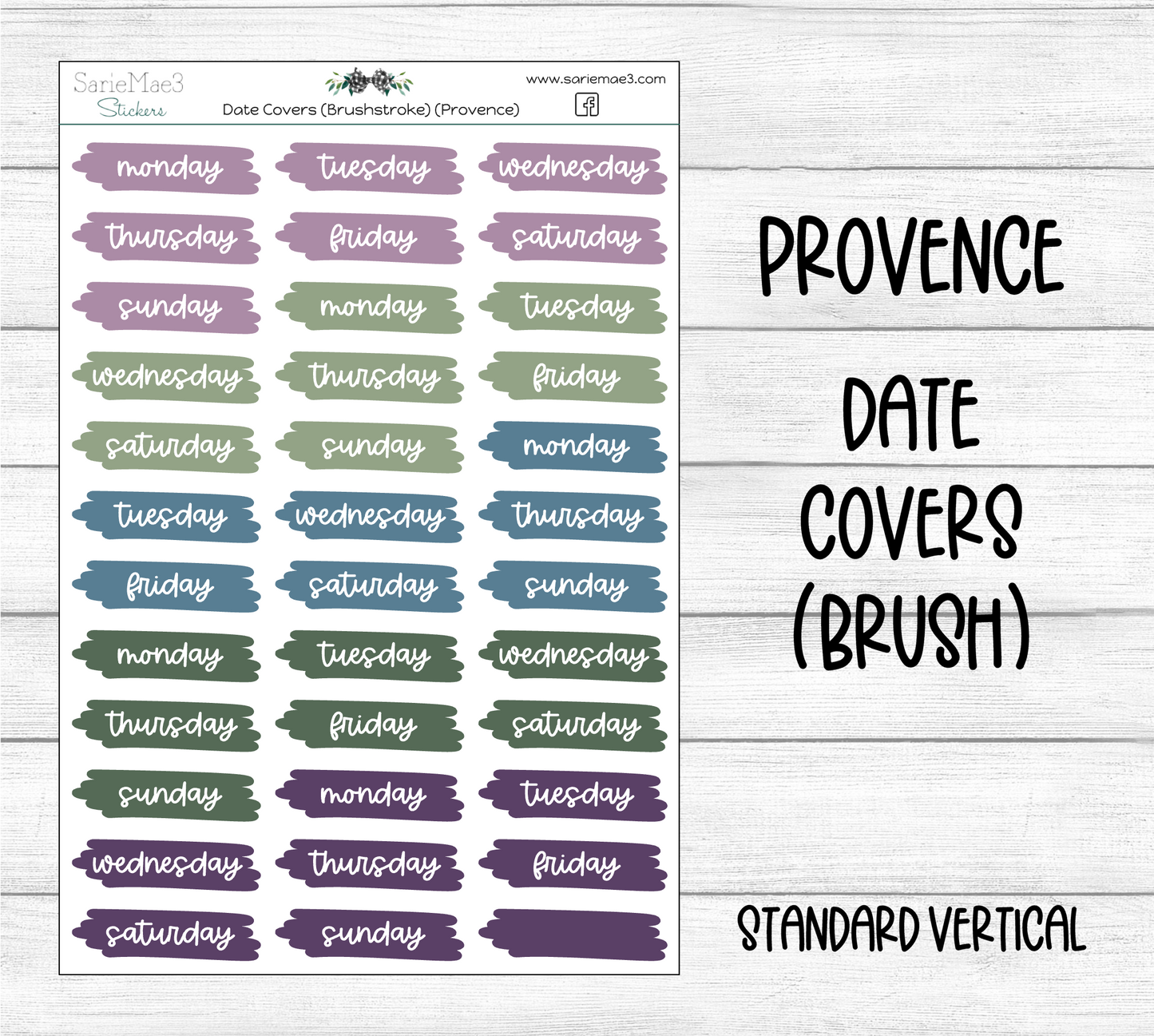 Date Covers (Brushstroke) (Provence)