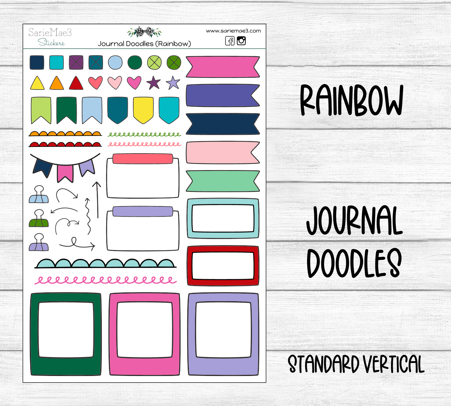 Journal Doodles (Rainbow)