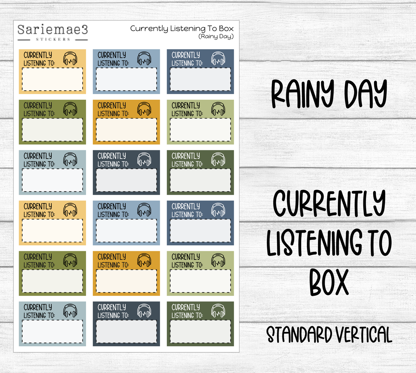 Currently Listening To Boxes (Rainy Day)