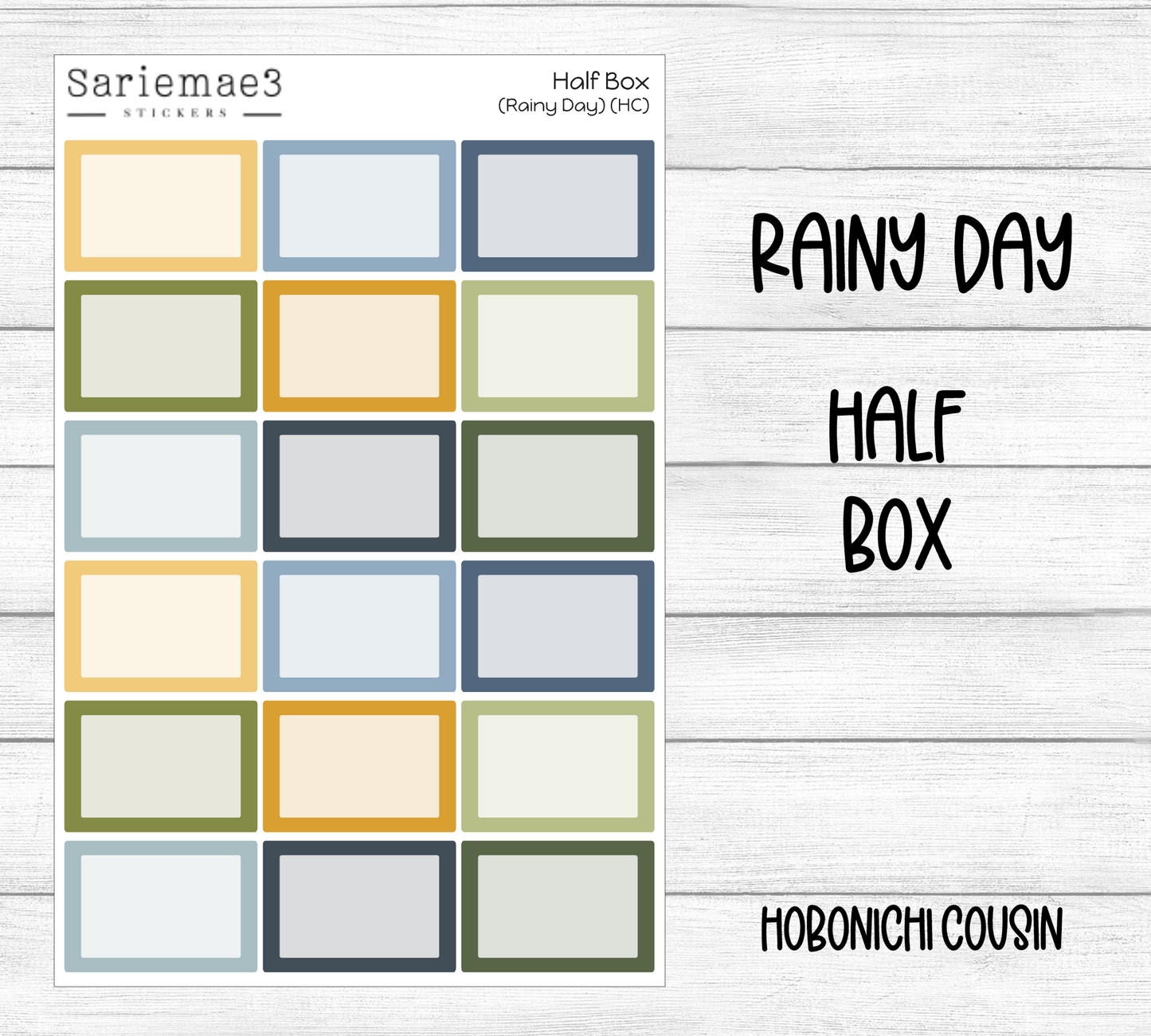 Half Boxes (Rainy Day) Hobo Cousin