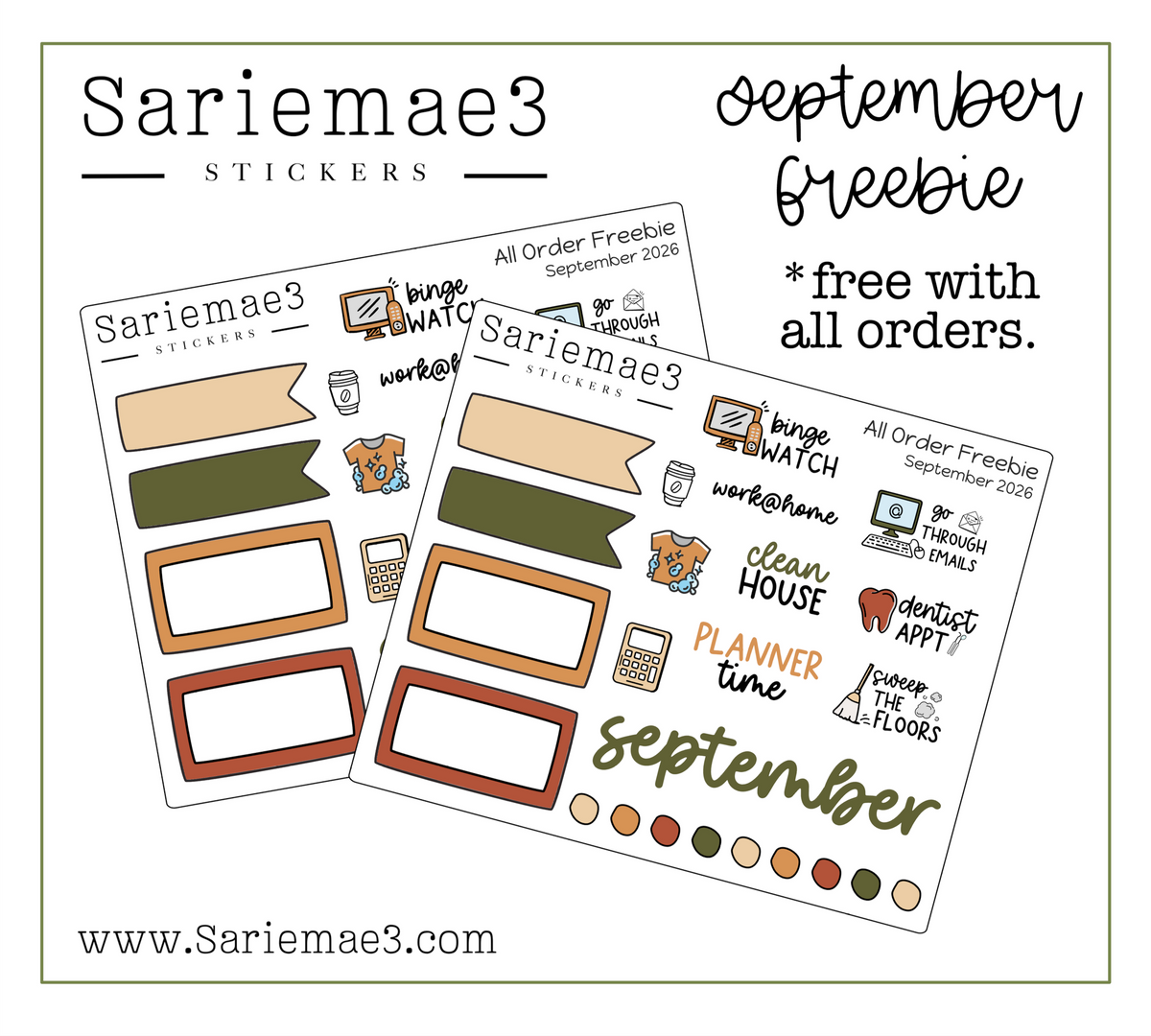 September 2026 Freebie